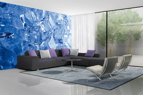 Vlies Fototapete - Eiswürfel 375 x 250 cm